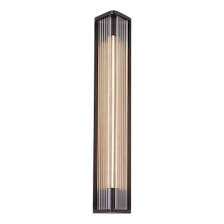 Alora Lighting Sabre 16" Tall LED Wall Sconce Ribbed Glass / Urban Bronze