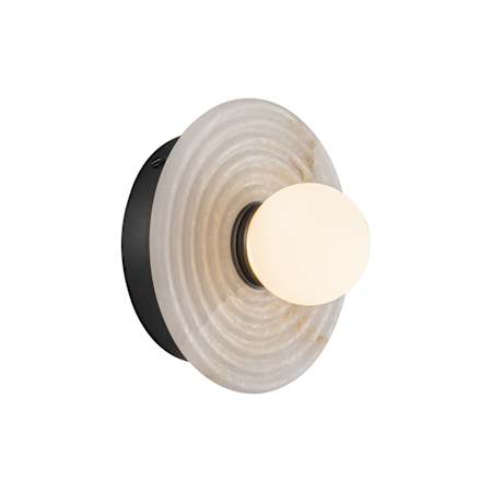 Alora Lighting Dahlia 6" Tall LED Bathroom Sconce Urban Bronze / Alabaster