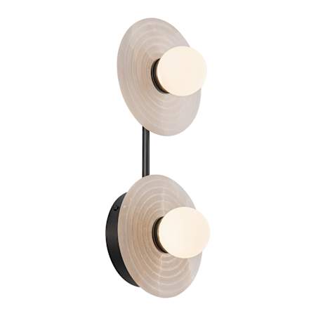 Alora Lighting Dahlia 2 Light 6" Wide LED Vanity Light Urban Bronze / Alabaster
