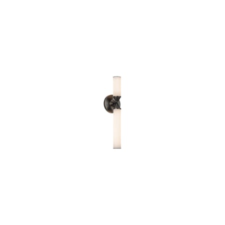 Alora Lighting Edwin 18" Tall LED Wall Sconce Urban Bronze / Frosted Ribbed Glass