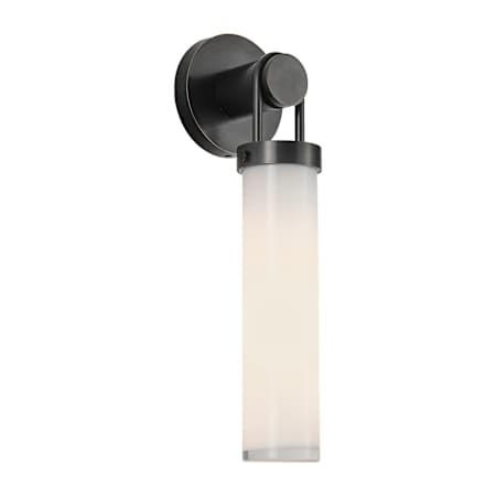 Alora Lighting Wynwood 16" Tall Wall Sconce Urban Bronze / Glossy Opal Glass