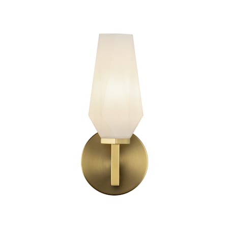 Alora Lighting Krysta 10" Tall Bathroom Sconce Brushed Gold / Opal Glass