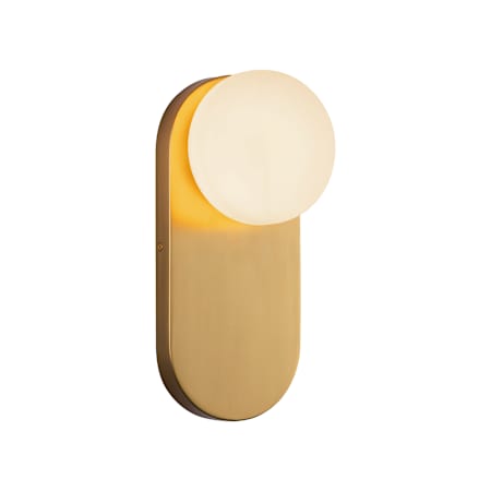 Alora Lighting Ariel 13" Tall Bathroom Sconce with Opal Glass Shade Brushed Gold / Opal Glass