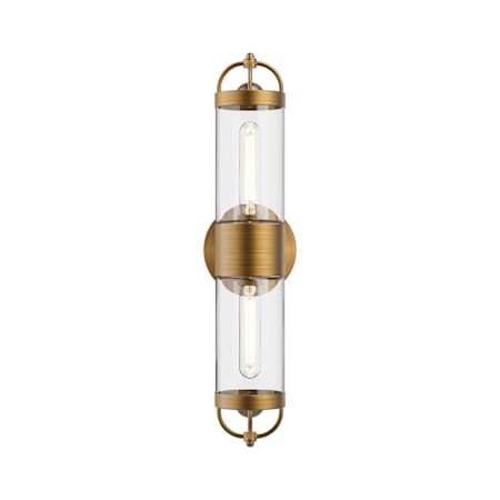 Alora Lighting Lancaster 2 Light 21" Tall Wall Sconce Aged Gold