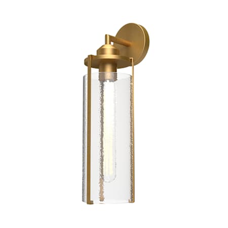 Alora Lighting Belmont 19" Tall Wall Sconce with Clear Water Glass Shade Aged Gold