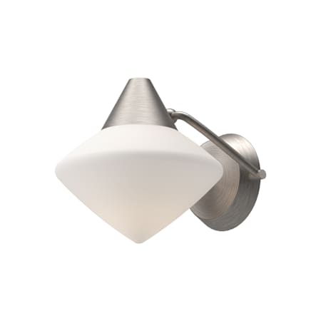 Alora Lighting Nora 8" Tall Wall Sconce with Opal Glass Shade Brushed Nickel