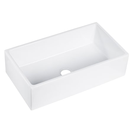 Altair Kosula 36" Farmhouse Single Basin Porcelain Kitchen Sink Glossy White
