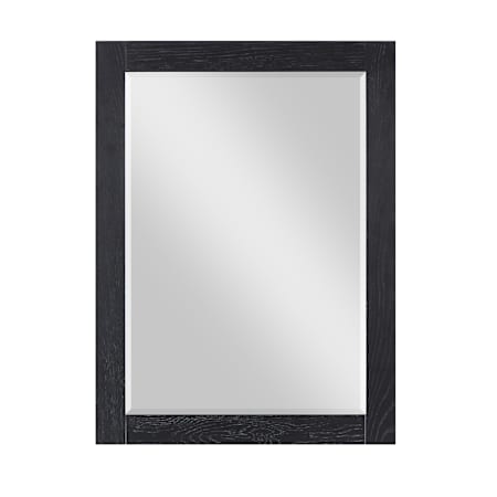 Altair Ivy 27-5/16"W x 36"H Rectangular Beveled Wood Framed Wall Mounted Bathroom Mirror Black Oak