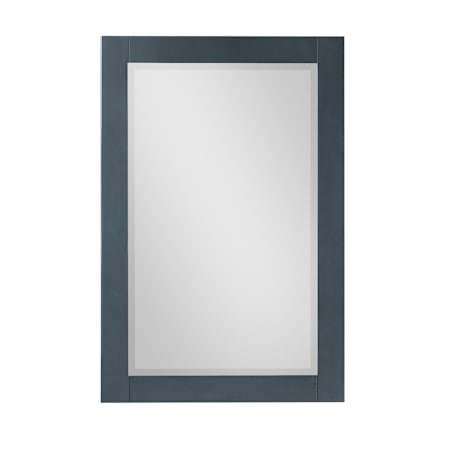 Altair Maribella 24"W x 36"H Rectangular Beveled Wood Framed Wall Mounted Bathroom Mirror Classical Blue