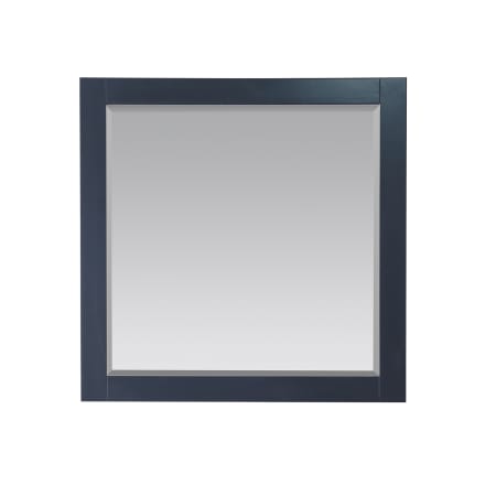 Altair Maribella 33-1/2" W x 36" H Traditional Rectangular Wood Framed Bathroom Wall Mirror Classic Blue