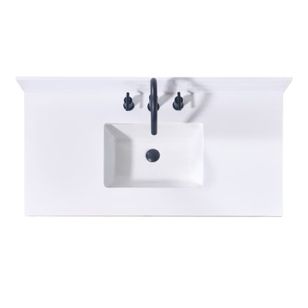 Altair Andalo 43" Engineered Stone Vanity Top with Backsplash Snow White