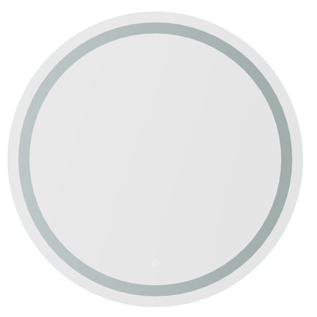Altair Padova 32" Diameter Contemporary Circular Frameless Bathroom Wall Mirror with Light N/A