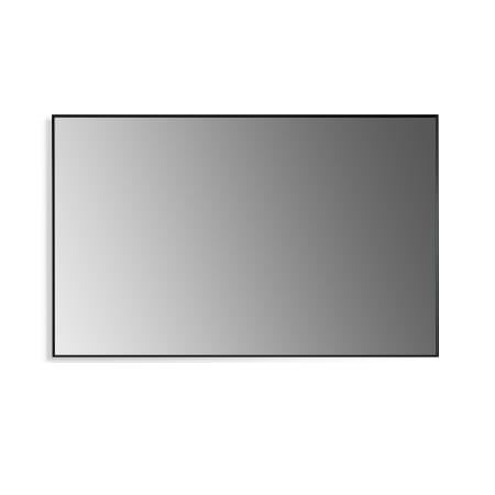 Altair Sassi 48" W x 30" H Contemporary Rectangular Aluminum Framed Bathroom Wall Mirror Matt Black