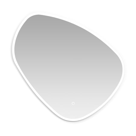 Altair Rasso 31-1/2"W x 30-5/16"H Specialty Flat Aluminum Frameless Wall Mounted Bathroom Mirror with LED Lighting No Frame