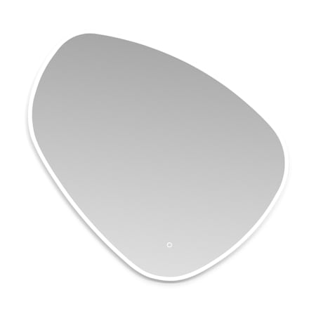 Altair Rasso 39"W x 37-5/8"H Specialty Flat Aluminum Frameless Wall Mounted Bathroom Mirror with LED Lighting No Frame