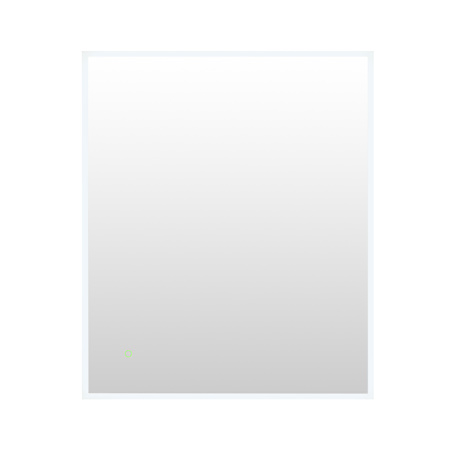 Altair Aurora 36"W x 30"H Rectangular Flat Aluminum Frameless Wall Mounted Bathroom Mirror with LED Lighting No Frame