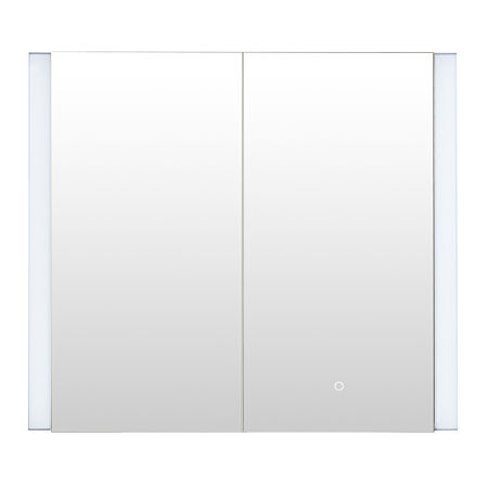 Altair Serra 36" x 32" Lighted Frameless Double Door Medicine Cabinet No Frame