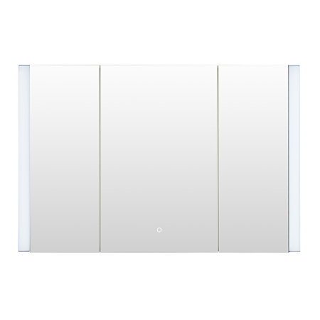 Altair Serra 48" x 32" Lighted Frameless Triple Door Medicine Cabinet No Frame