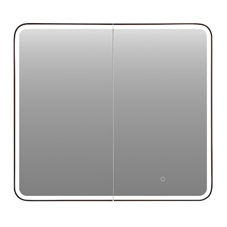 Altair Ostaria 36" x 32" Lighted Framed Double Door Medicine Cabinet Matte Black