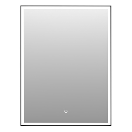 Altair Fenice 24" x 32" Lighted Framed Single Door Medicine Cabinet Matte Black
