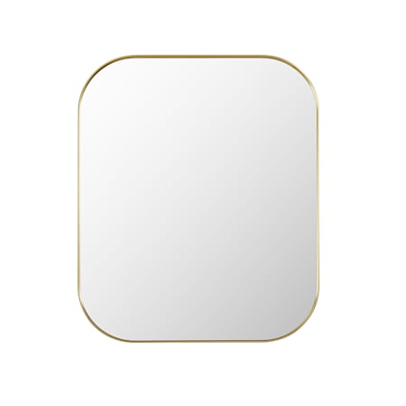 Altair Trielle 36"W x 30"H Rectangular Flat Aluminum Framed Wall Mounted Bathroom Mirror Brushed Gold