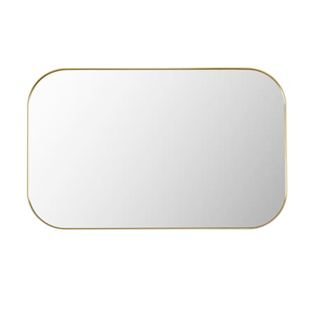 Altair Trielle 48"W x 30"H Rectangular Flat Aluminum Framed Wall Mounted Bathroom Mirror Brushed Gold