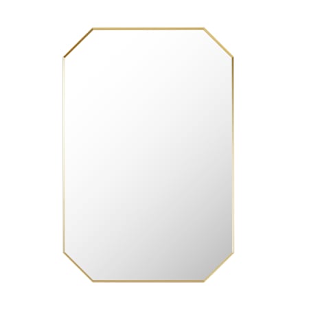 Altair Allure 24"W x 36"H Rectangular Flat Aluminum Framed Wall Mounted Bathroom Mirror Brushed Gold