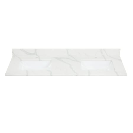 Altair Arbios 60" Quartz Vanity Top with Backsplash Calacatta White