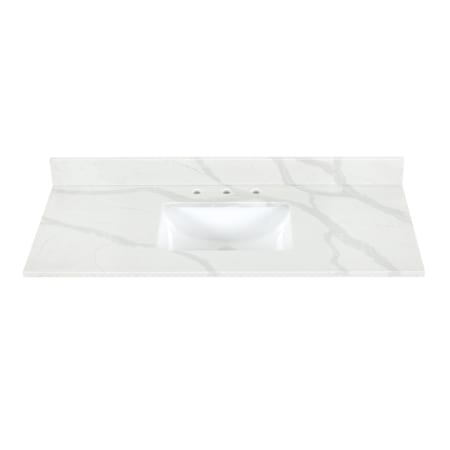 Altair Arbios 48" Quartz Vanity Top with Backsplash Calacatta White