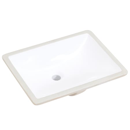 Altair Pireas 20-5/16" Rectangular Ceramic Undermount Bathroom Sink with Overflow White