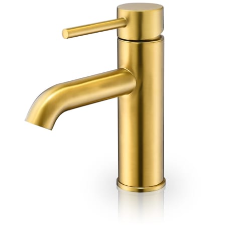 Altair Tubize 2.2 GPM Vessel Single Hole Bathroom Faucet Brushed Gold