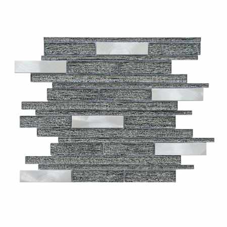 Altair Ardcarn - 11" x 12" Rectangle Wall Tile - Glossy Visual - Sold by Carton (13.4 SF/Carton) Black