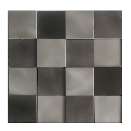 Altair Mijas - 12" x 12" Square Wall Tile - Brushed Visual - Sold by Carton (10.95 SF/Carton) Steel Grey