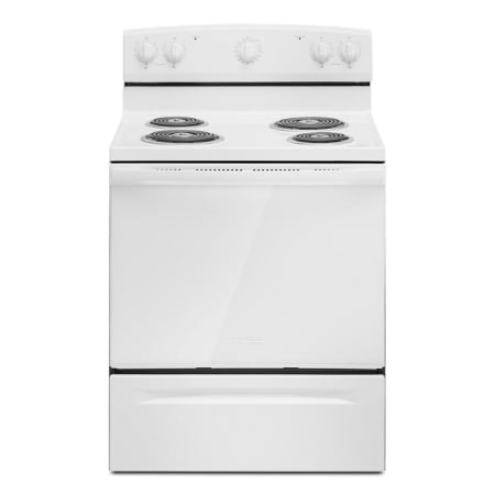 Amana 30 Inch Wide 4.8 Cu. Ft. Free Standing Electric Range with Easy Clean Glass Door White