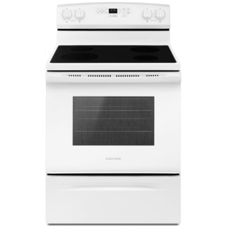 Amana 30 Inch Wide 4.8 Cu. Ft. Free Standing Electric Range with 3000 Watt Radiant Element White