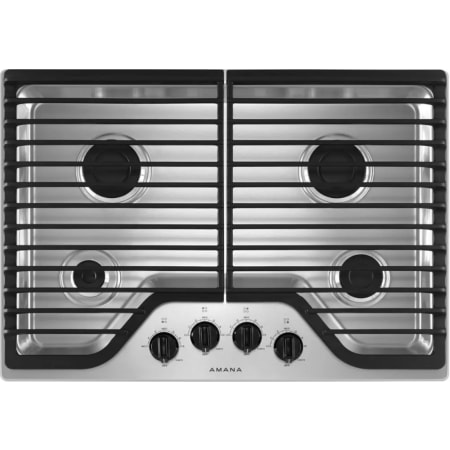 Amana 30 Inch Wide Built-In Gas Cooktop with 12,000 BTU Speed Heat Burner Stainless Steel