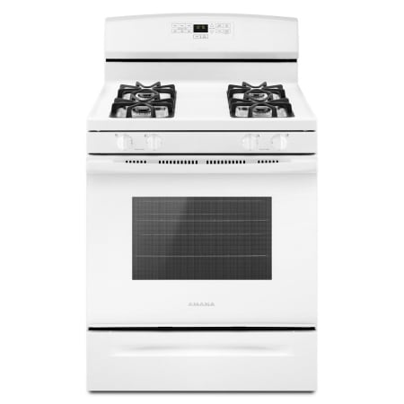 Amana 30 Inch Wide 5.1 Cu. Ft. Free Standing Gas Range with EasyAccess™ Broiler Door White