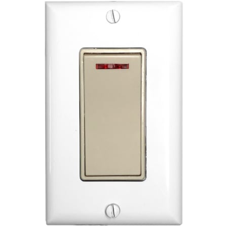 Amba Single-Pole Hardwired Pilot Light Switch from Leviton Almond