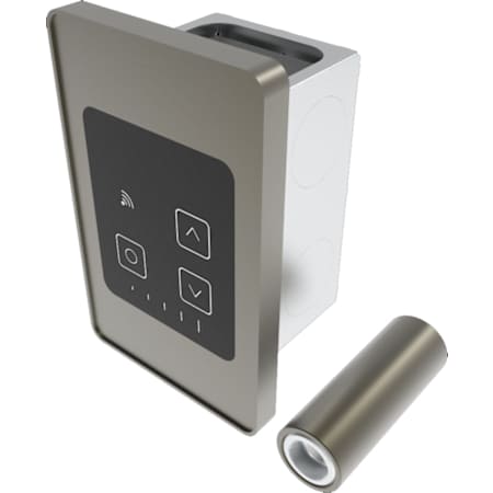 Amba Remote Touch Digital Heat Controller for Towel Warmers from the Sirio, Antus, Quadro, Modello i, and Vega Collections Brushed Bronze