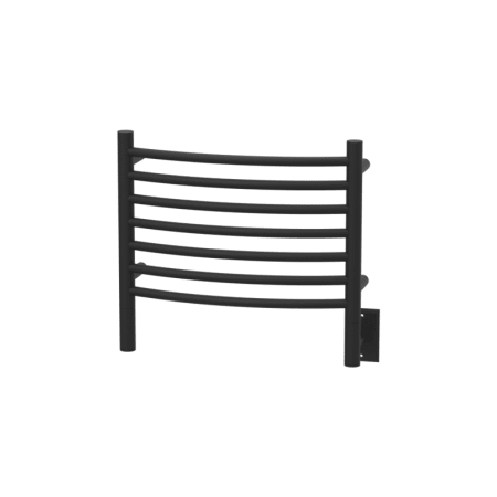 Amba Jeeves H Curved 21-1/4" W x 18-3/4" H 115 V Hardwired Stainless Steel Towel Warmer Matte Black
