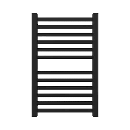 Amba Quadro 21-1/4"W x 33-1/8"H 115 V Hardwired Stainless Steel Towel Warmer Matte Black