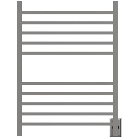 Amba Radiant 23-5/8"W x 31-1/2"H 120 V Plug-In/Hardwired Stainless Steel Towel Warmer with 10 Bars and Mounting Hardware Brushed Stainless