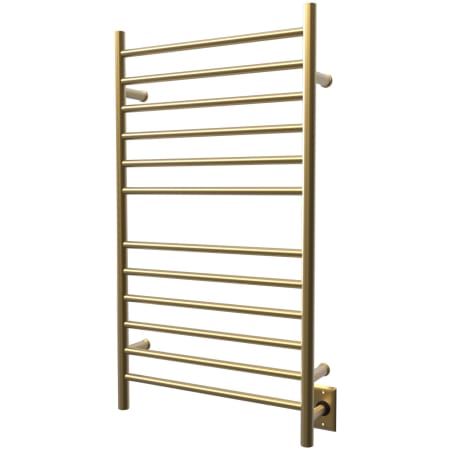 Amba Radiant 23-5/8"W x 43"H 120 V Plug-In/Hardwired Stainless Steel Towel Warmer with 12 Bars Satin Brass