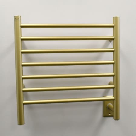 Amba Radiant 20-3/8"W x 21-1/4"H 110 V Plug-In/Hardwired Stainless Steel Towel Warmer Satin Brass