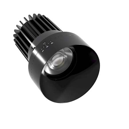 American Lighting Downlighting LED Smart Canless Recessed Fixture with 4" Reflector Trims and Adjustable Beam Spread - IC Rated and Airtight Black