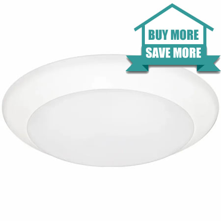 American Lighting Quick Disc 6" Flush Mount Ceiling Light - 3000K-25 Pack White