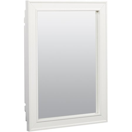 American Pride Deerfield 16" x 22" Single Door Medicine Cabinet with White Painted Wood Frame White
