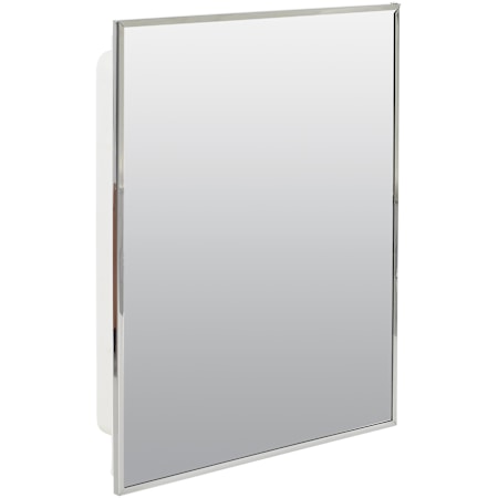 American Pride Single Door Recessed Medicine Cabinet with Framed Mirror Classic
