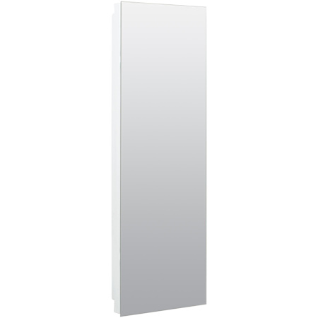 American Pride Manhattan 12" x 36" Single Door Medicine Cabinet with Polished Edge Mirror White