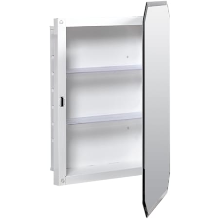 American Pride Oxford 16" x 23" Single Door Medicine Cabinet with Octagon Beveled Mirror White